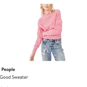 Free People Pink Sweater